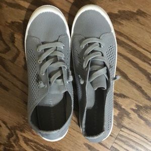 Madden girl gray slip on sneakers.